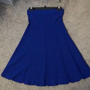 Blue stretchy skirt